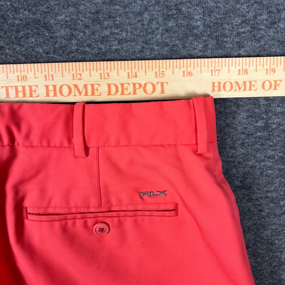 RLX Ralph Lauren Golf Shorts Mens 34 Orange Performance Activewear Lightweight - Picture 4 of 7